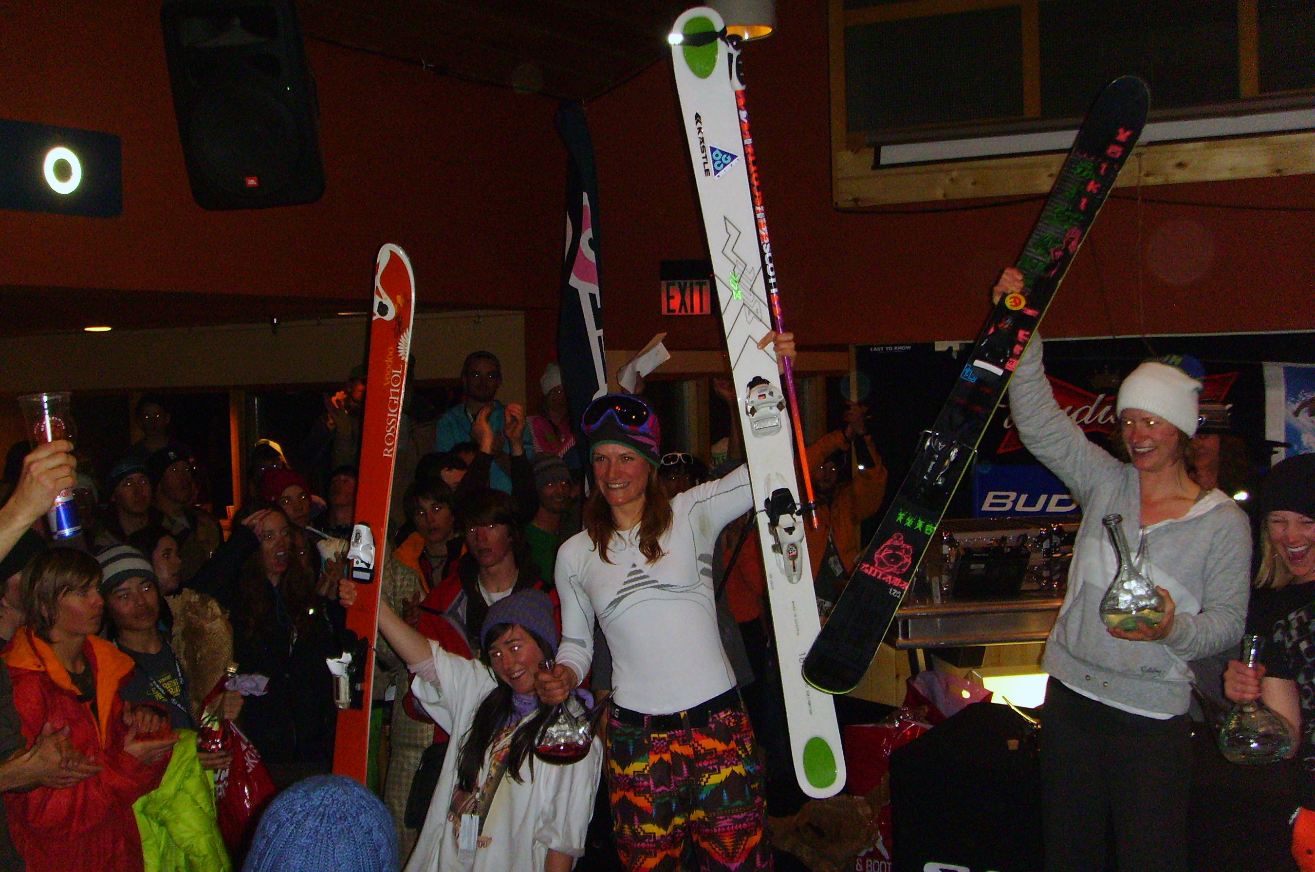 Prize giving in the Martini Tree bar