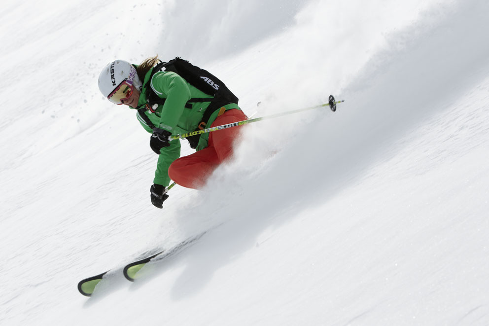 Lorraine Huber, Skeena Heliskiing, BC, Canada