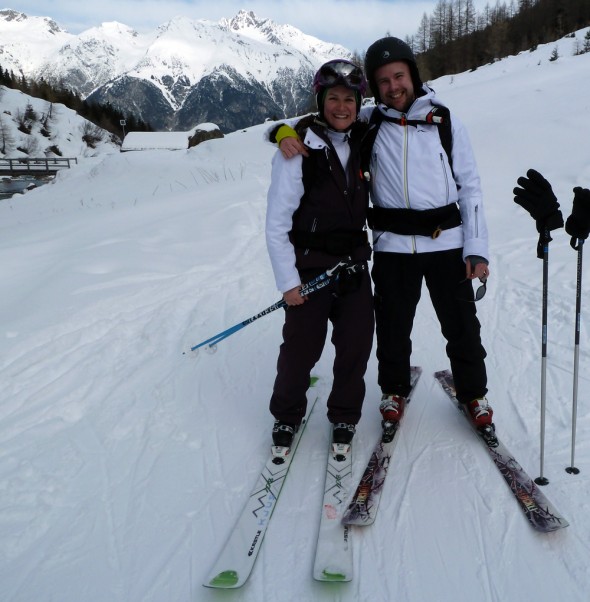 My mate Tom and I, stoked after our run in the Malfontal My mate Tom and I, stoked after our run in the Malfontal