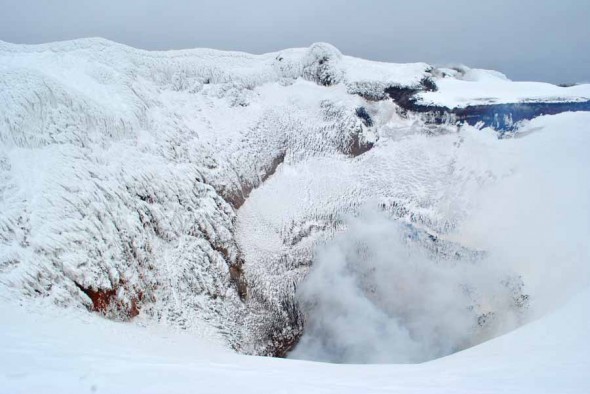 Villarrica crater Villarrica crater