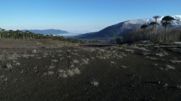 Valley Llaima Volcano