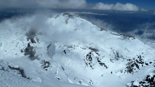 Llaima Volcano crater