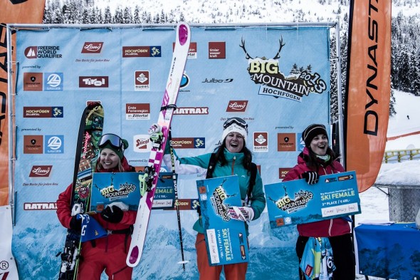 Big Mountain Hochfuegen, Podium Ski Women