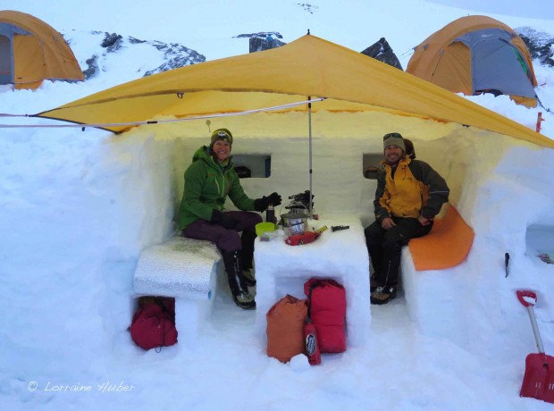 Our awesome snow camp at the Remarkables