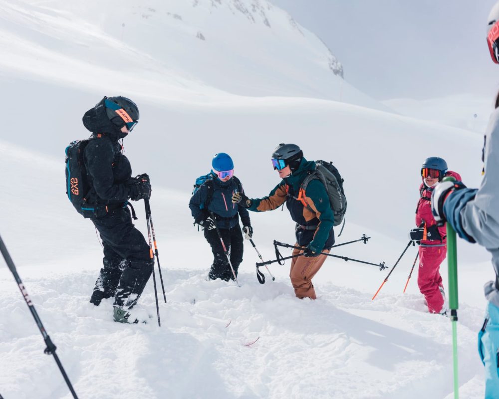 Techniktraining mit Freerideweltmeisterin Lorraine Huber